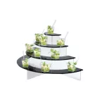 Présentoir 4 étages 55x25x41cm